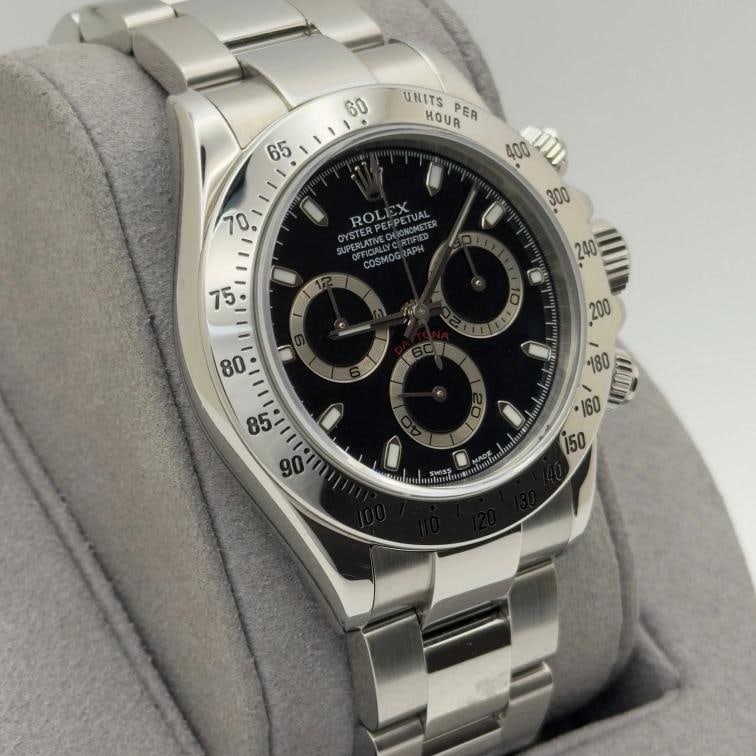 Rolex Daytona Cosmograph 116520 40mm Black Dial Stainless Steel - 4