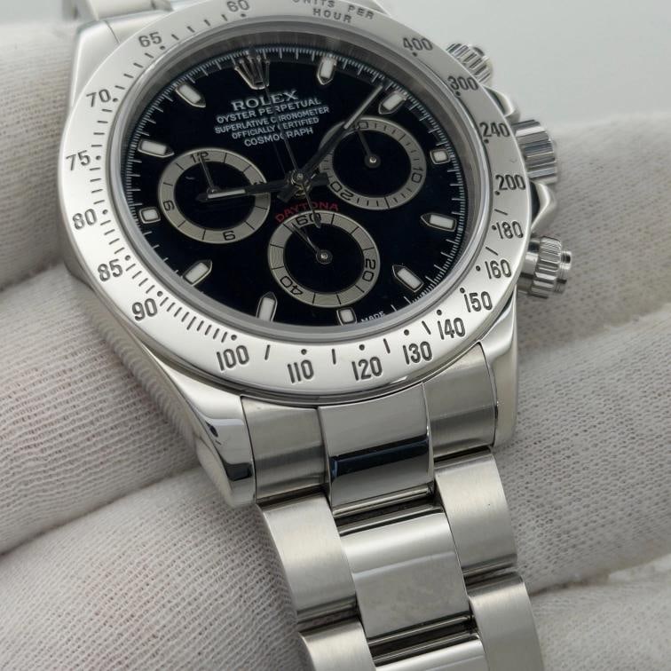Rolex Daytona Cosmograph 116520 40mm Black Dial Stainless Steel - 6
