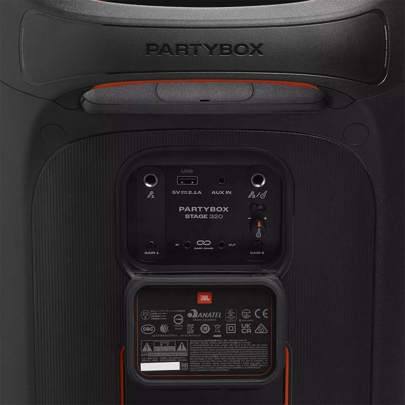 JBL PartyBox Stage 320 Illuminated LED Wireless Bluetooth Speaker - 9