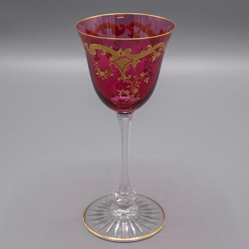 Set Of 4~ Saint-Louis Crystal Wine Glasses - 5