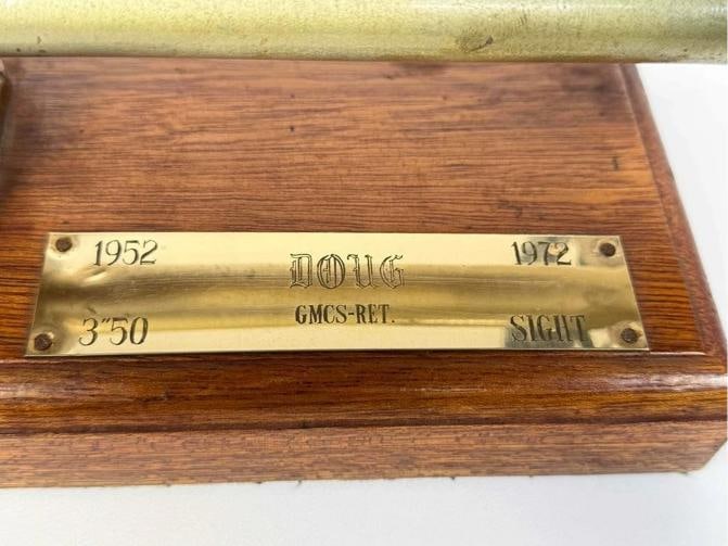 US Navy Sight Reticle Military Vessel Ship 3" 50 Cal Deck Gun Gunner's Mate GMCS - 9