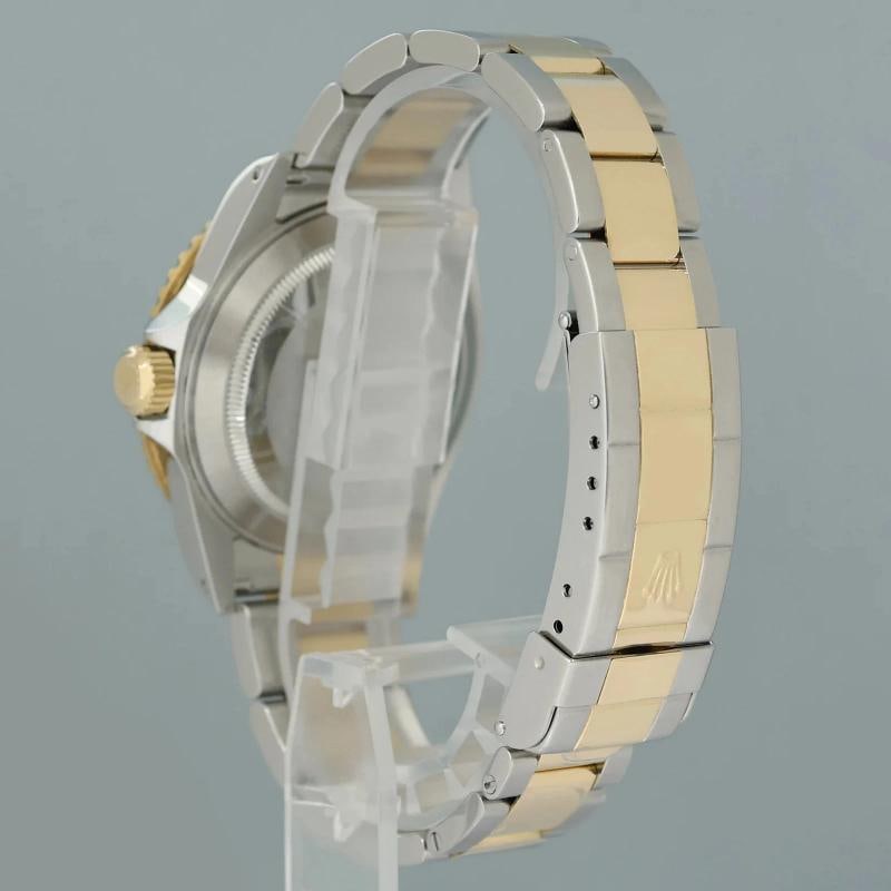 MINT PAPERS Rolex Submariner 16613 Two Tone Gold Silver Serti Diamond Watch Box - 4