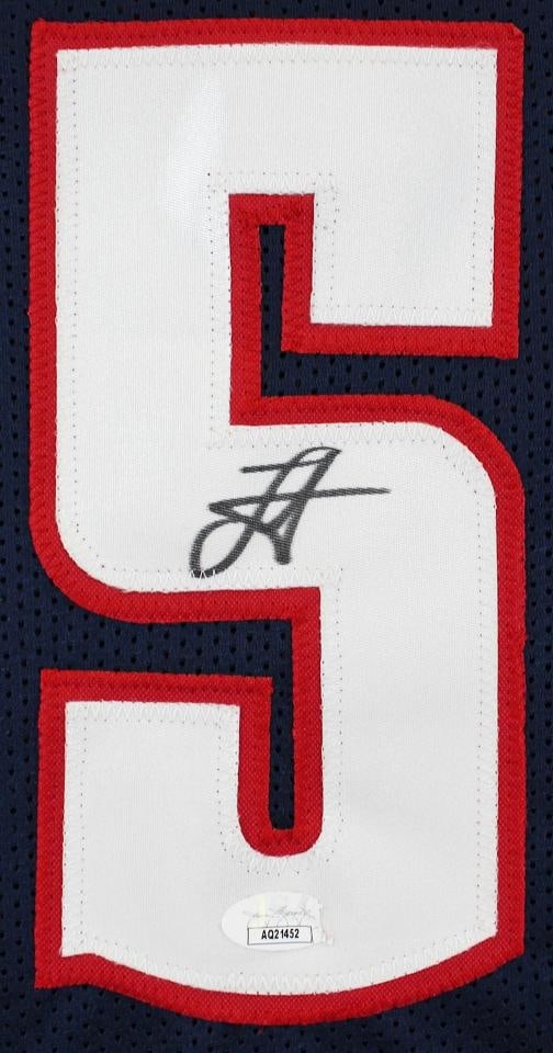Nikola Jokic Authentic Signed Navy Blue Pro Style Framed Jersey JSA 2 - 2