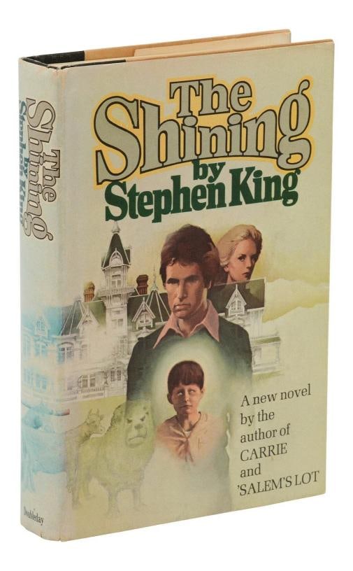 The Shining ~ by STEPHEN KING ~ First Edition ~ 1st Printing 1977: Author: King, Stephen,Country of Origin: United States of America,Publisher: Doubleday & Company, Inc,Year Printed: 1977,Special Attributes: 1st Edition, Dust Jacket,Binding: