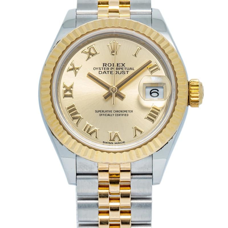 Rolex Datejust 279173 18k Jubilee Two Tone Champagne Dial Women's Watch 28mm - 2