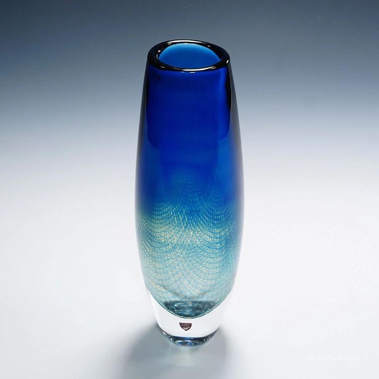 Vintage Kraka Vase by Sven Palmquist for Orrefors, Sweden 1955 - 3