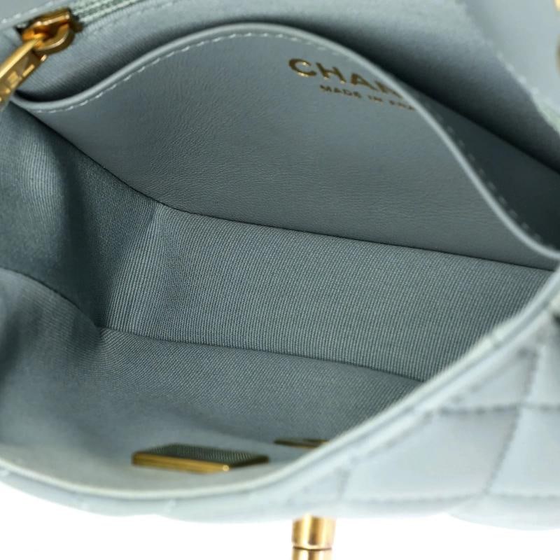 Chanel Casino Royale Charms Square Flap Bag Quilted Lambskin with Enamel Mini - 5