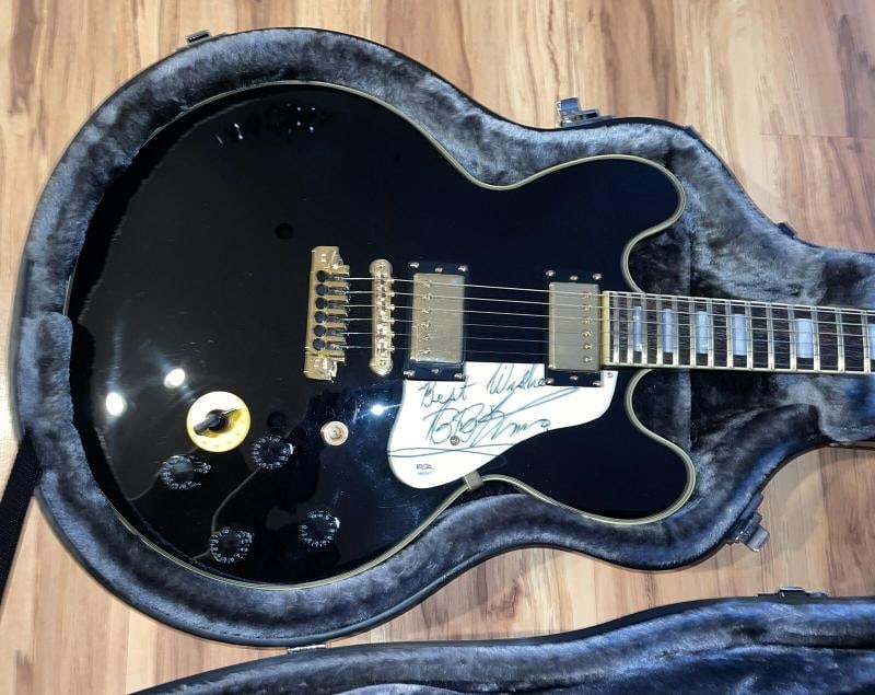 PSA/DNA Epiphone Lucille BB King Signed Hollow Body 6-String RH Electric Guitar - 2