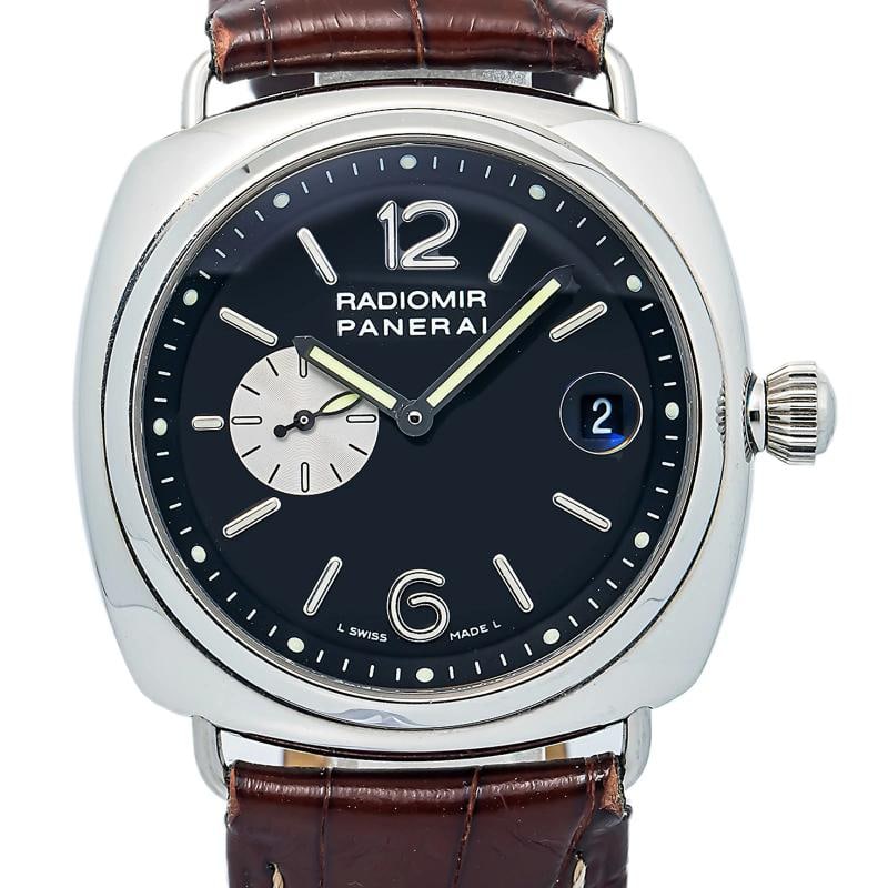 Panerai Radiomor PAM00141 Rare Zenith SS Black Dial Auto Men's Watch 42MM - 2