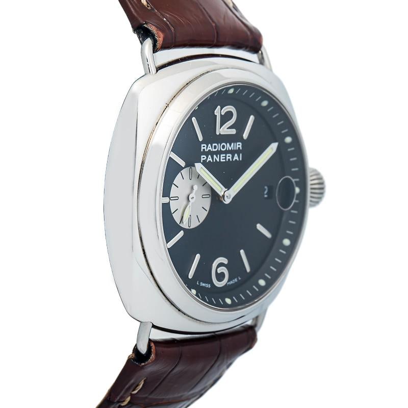 Panerai Radiomor PAM00141 Rare Zenith SS Black Dial Auto Men's Watch 42MM - 4