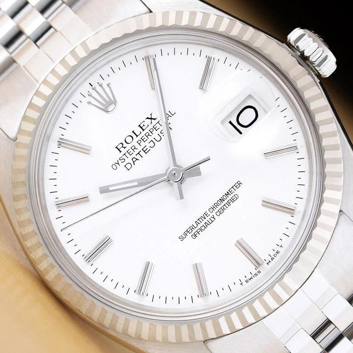 ROLEX MENS DATEJUST 16234 WHITE DIAL 18K WHITE GOLD STAINLESS STEEL WATCH: Condition: Pre-owned - Excellent,Country of Origin: Switzerland,Brand: Rolex,Department: Men's,Style: Dress/Formal, Luxury, Luxury: Dress Styles,Features: 12-Hour Dial, Chronometer, Sapphire Crystal,