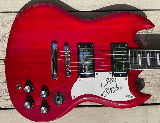 PSA/DNA Black Sabbath Ozzy Osbourne Signed Autograph Auto Electric SG Guitar - 2