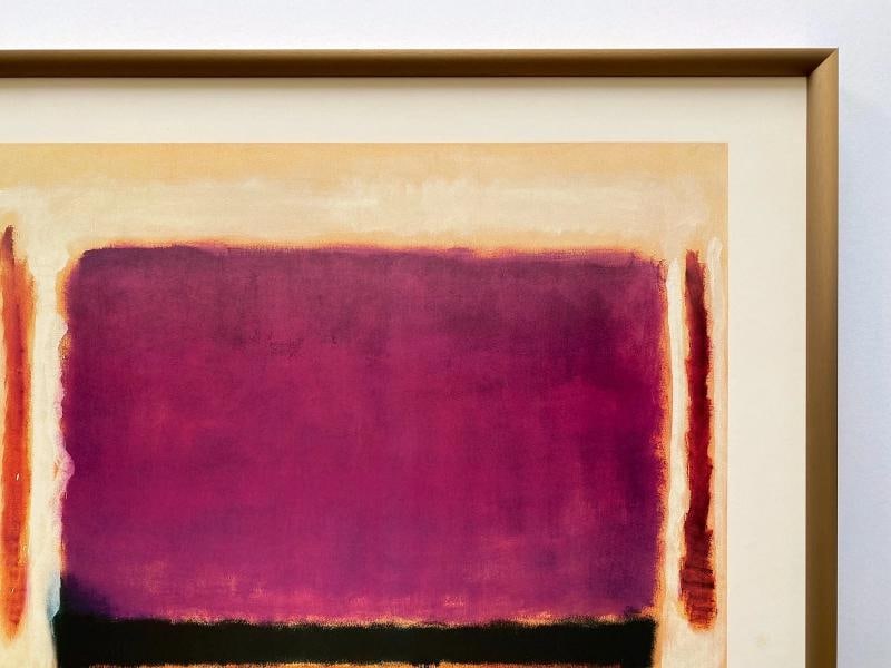 MARK ROTHKO RARE 1979 LITHO PRINT FRAMED EXHBT POSTER "VIOLET BLACK ORANGE" 1949 - 8