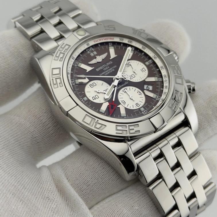 Breitling Chronomat GMT AB0410 47mm Brown Dial Stainless Steel - 7