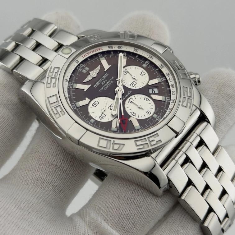 Breitling Chronomat GMT AB0410 47mm Brown Dial Stainless Steel - 8