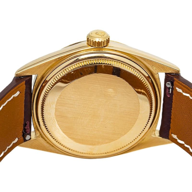 Rolex Datejust 1610 18k Yellow Gold Blue Dial Auto Men's Watch 36mm - 6