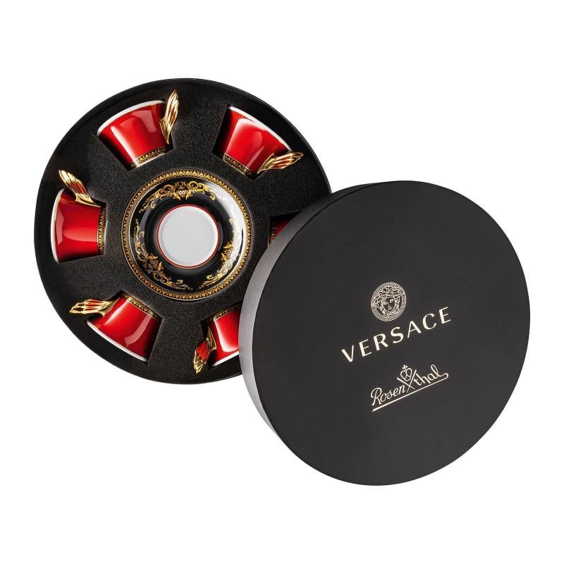 Versace Rosenthal Medusa Red Set 6 Pcs Tea Cup&Saucer -: Condition: New: A brand-new, unused, unopened, undamaged item in its original packaging (where packaging is applicable). Packaging should be the same as what is found in a retail store, unless the