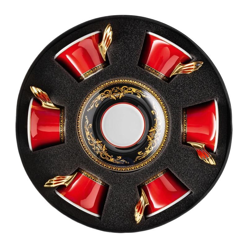 Versace Rosenthal Medusa Red Set 6 Pcs Tea Cup&Saucer - - 2