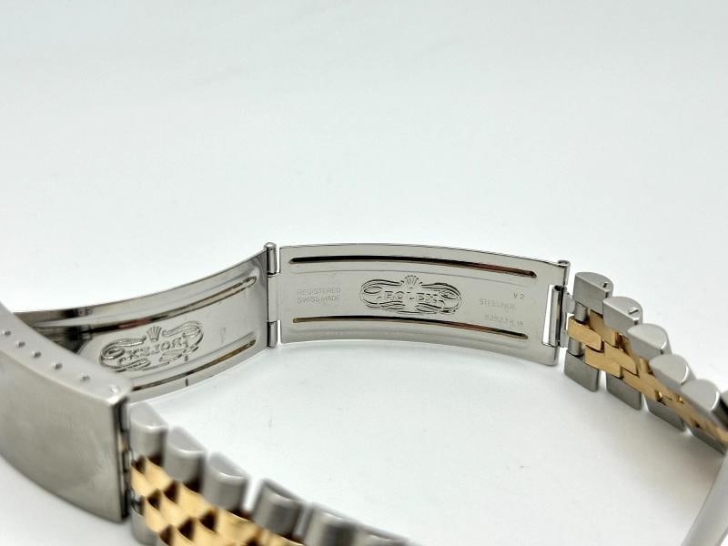 Rolex Datejust 16233 Blue Vignette Diamond Dial 18K Gold Steel Box Papers - 7