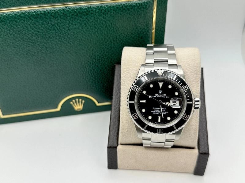 2005 Rolex Submariner Date 16610 40mm Black Stainless Steel Box Paper - 3