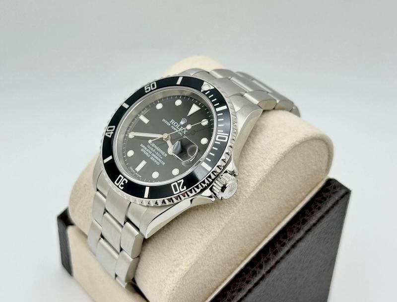 2005 Rolex Submariner Date 16610 40mm Black Stainless Steel Box Paper - 6