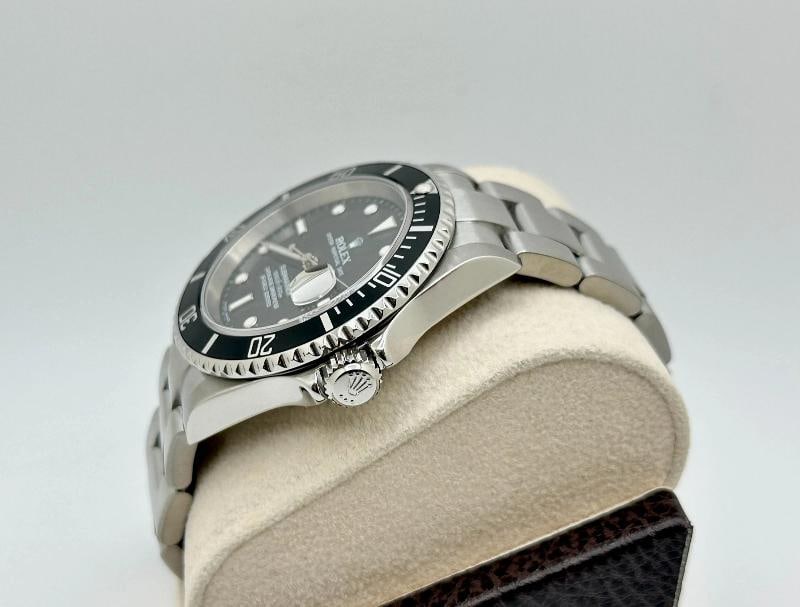 2005 Rolex Submariner Date 16610 40mm Black Stainless Steel Box Paper - 7