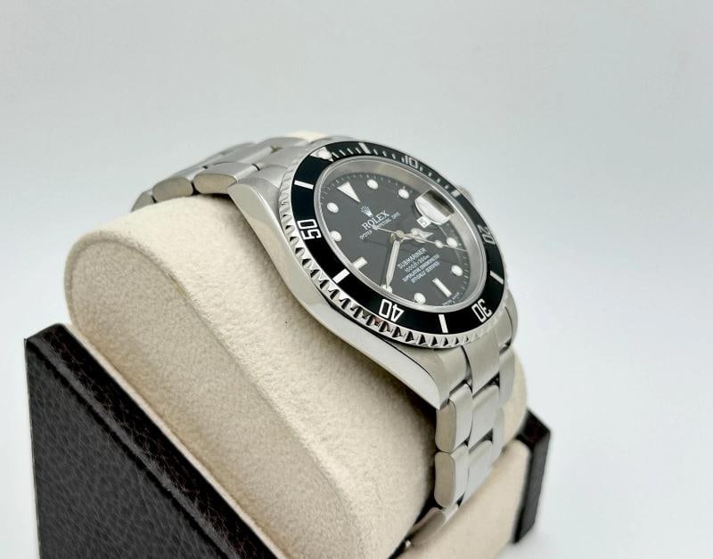 2005 Rolex Submariner Date 16610 40mm Black Stainless Steel Box Paper - 8