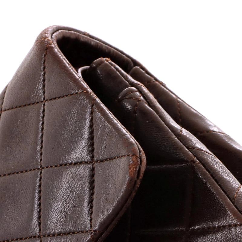 Chanel Vintage Classic Double Flap Bag Quilted Lambskin Small - 8