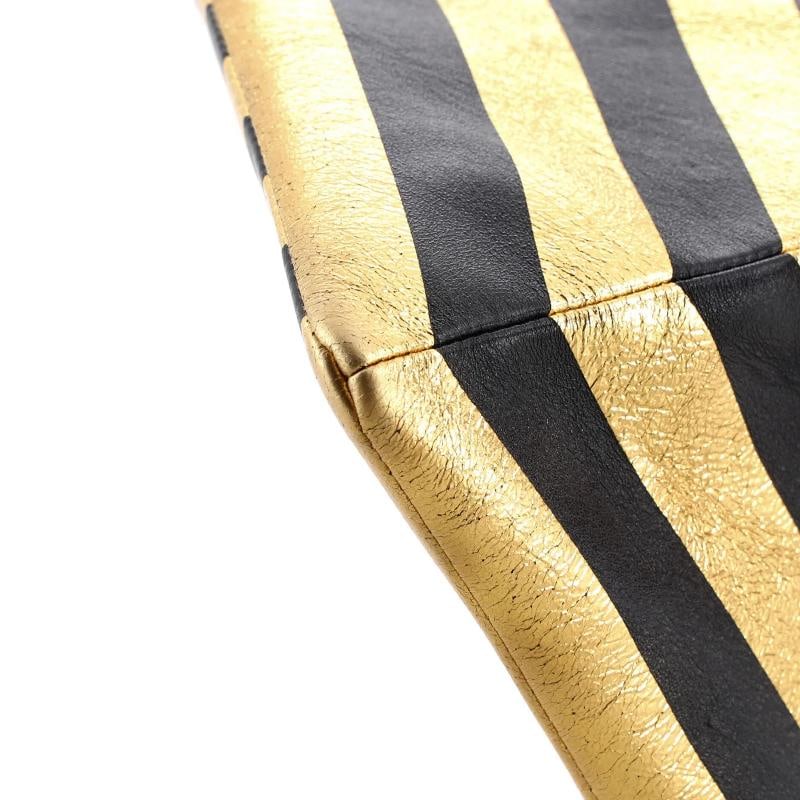 Chanel Kheops Pyramid Bag Striped Lambskin - 6