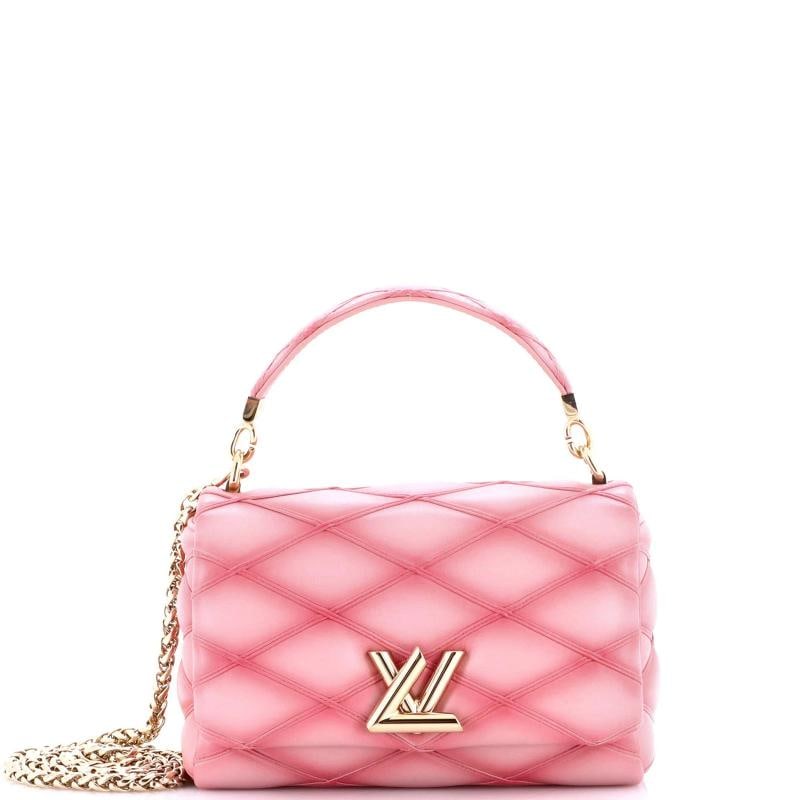 Louis Vuitton GO-14 Top Handle NM Handbag Malletage Leather MM: Accessories: Detachable Strap, Extra Strap, Mirror, Dust Bag, With Strap Measurements: Height 6", Width 9", Depth 4" . Condition: Pre-owned - Good,Brand: Louis Vuitton,Exterior Material:
