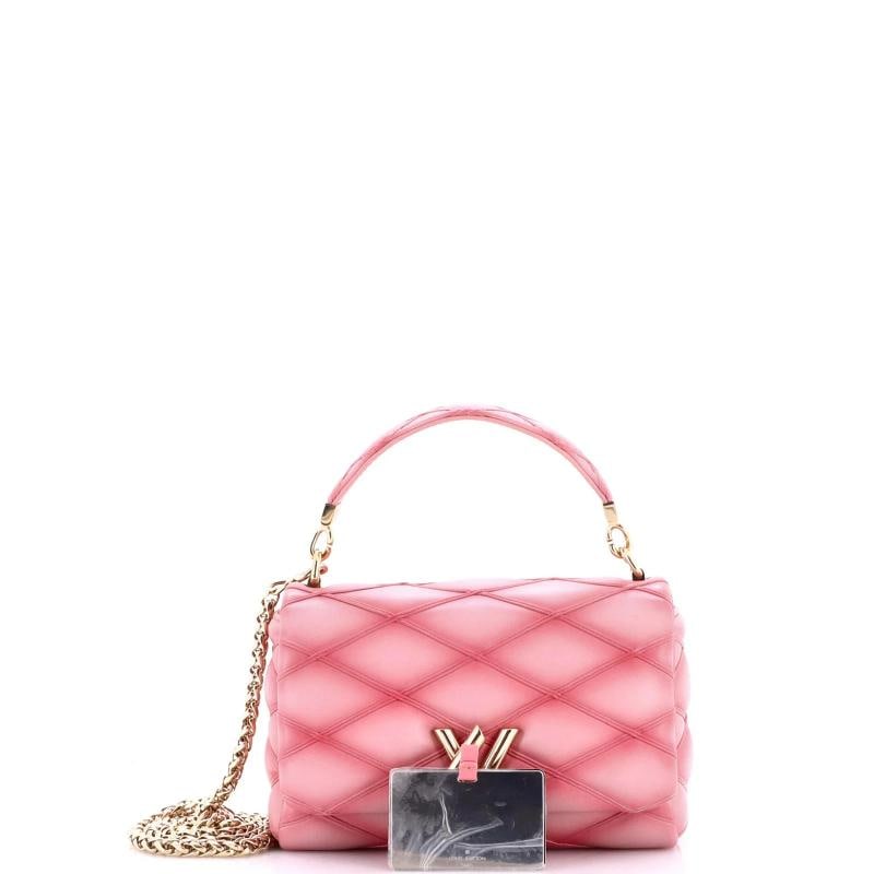 Louis Vuitton GO-14 Top Handle NM Handbag Malletage Leather MM - 2