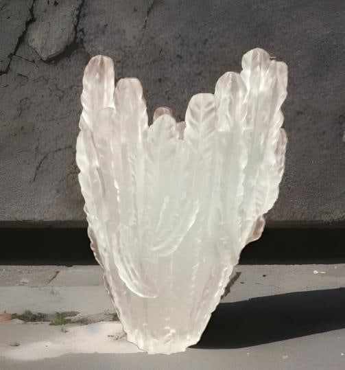 Nancy Daum Style Cactus Vase Clear Heavy Crystal Maker Unknown H10Ã¢â‚¬ - 10