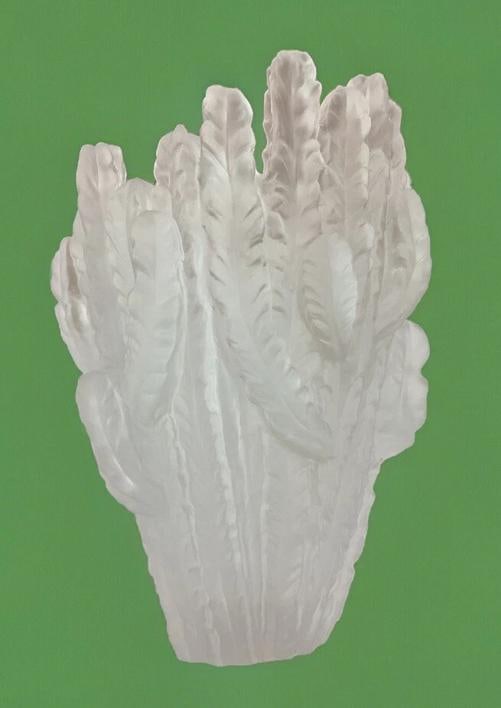 Nancy Daum Style Cactus Vase Clear Heavy Crystal Maker Unknown H10Ã¢â‚¬ - 11