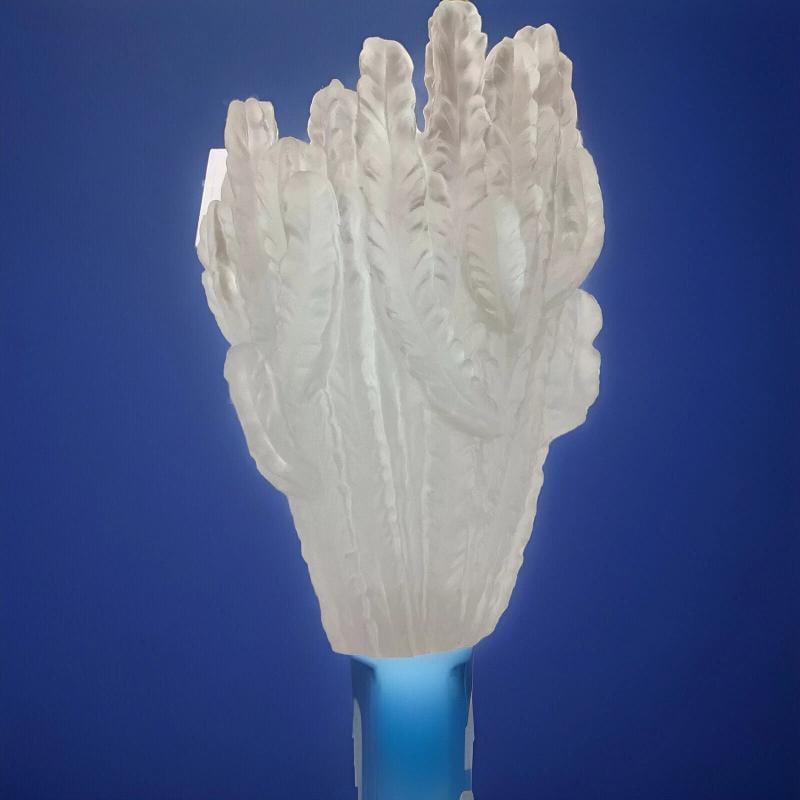 Nancy Daum Style Cactus Vase Clear Heavy Crystal Maker Unknown H10Ã¢â‚¬ - 3