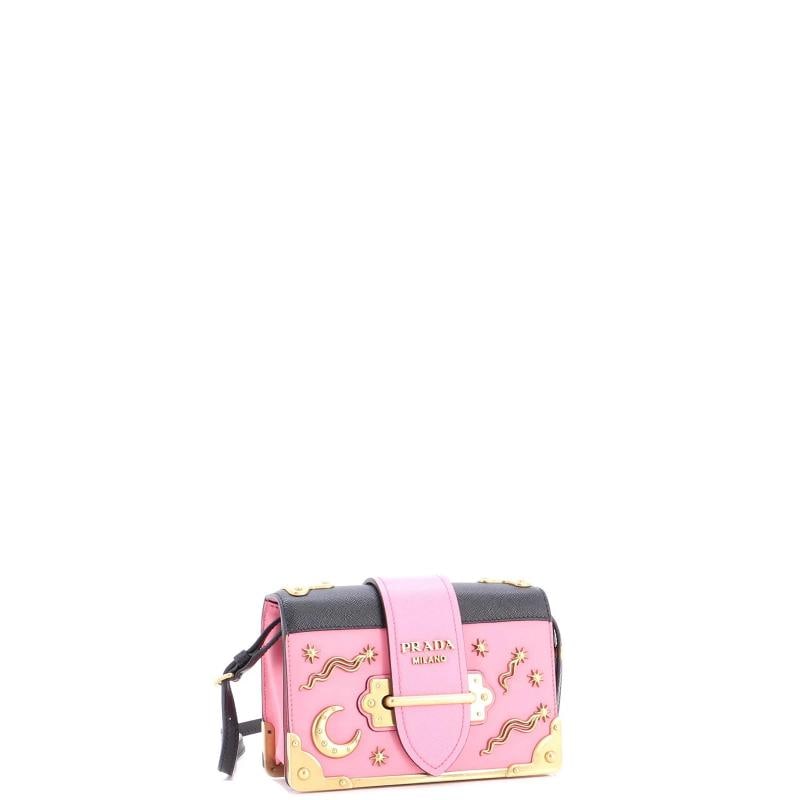 Prada Cahier Crossbody Bag Embellished Leather Small - 2