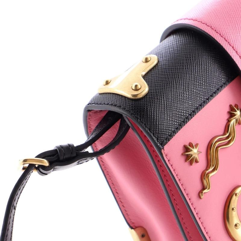 Prada Cahier Crossbody Bag Embellished Leather Small - 7