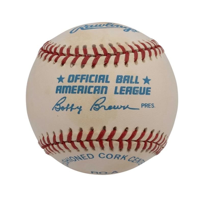 Beautiful Mickey Mantle Triple Crown 1956 Signed Inscribed Baseball PSA DNA - 4