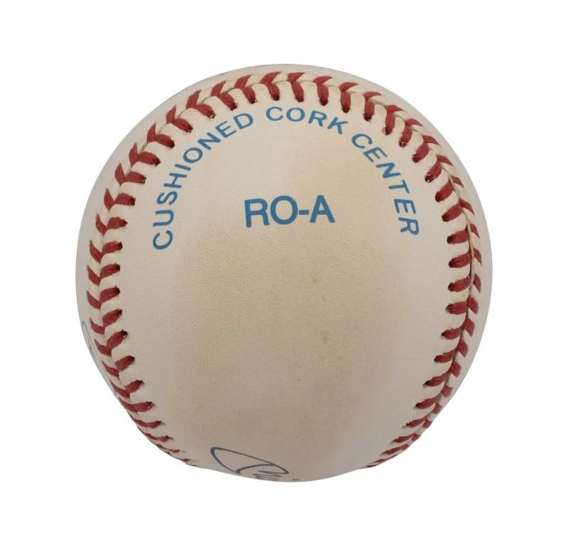 Beautiful Mickey Mantle Triple Crown 1956 Signed Inscribed Baseball PSA DNA - 7