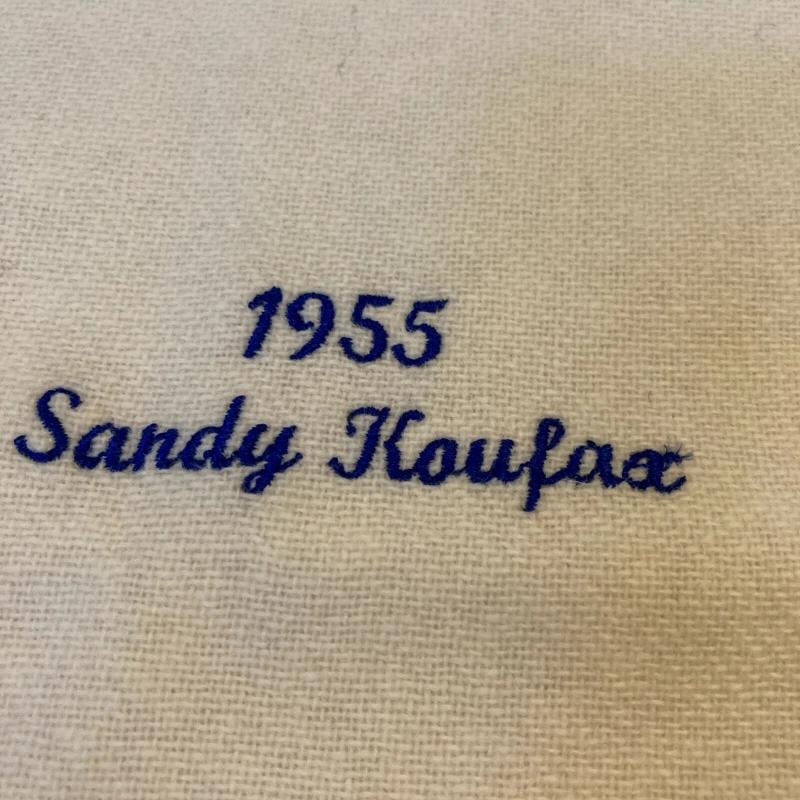 Sandy Koufax MLB Debut 6-24-1955 Signed Brooklyn Dodgers Jersey With JSA COA - 8