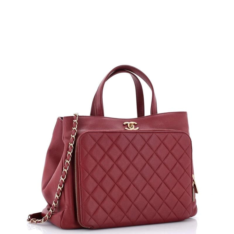 Chanel Business Affinity Tote Quilted Caviar Small - 2