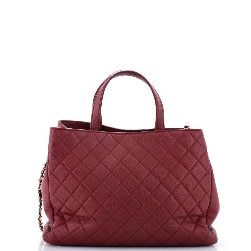 Chanel Business Affinity Tote Quilted Caviar Small - 3