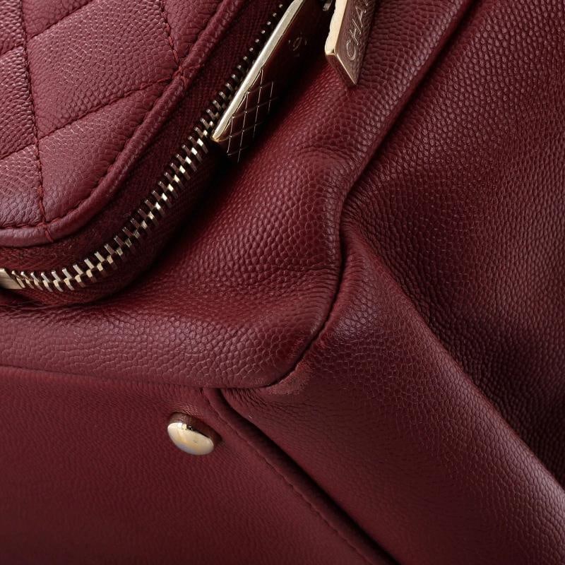 Chanel Business Affinity Tote Quilted Caviar Small - 6