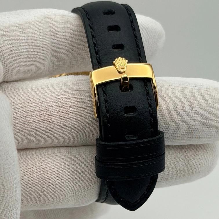 Vintage Rolex Day Date 1803 36mm Champagne Dial Diamond Bezel 18K Yellow Gold - 11