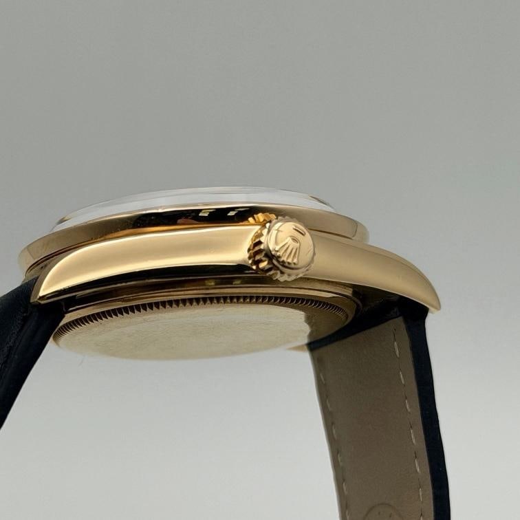 Vintage Rolex Day Date 1803 36mm Champagne Dial Diamond Bezel 18K Yellow Gold - 8
