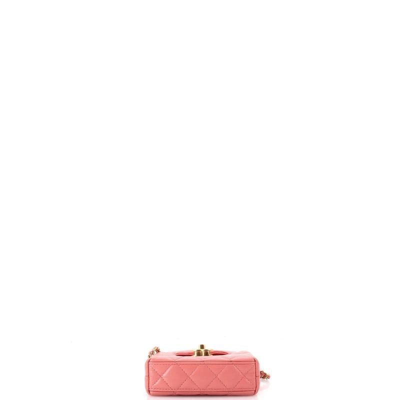 Chanel Kelly Top Handle Shopping Bag Quilted Shiny Aged Calfskin Nano - 4