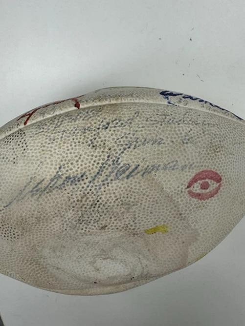 LeRoy Neiman Signed Hand-Painted Art Football JSA COA RARE - 10