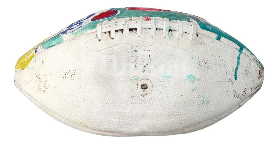 LeRoy Neiman Signed Hand-Painted Art Football JSA COA RARE - 5