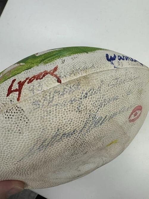 LeRoy Neiman Signed Hand-Painted Art Football JSA COA RARE - 6