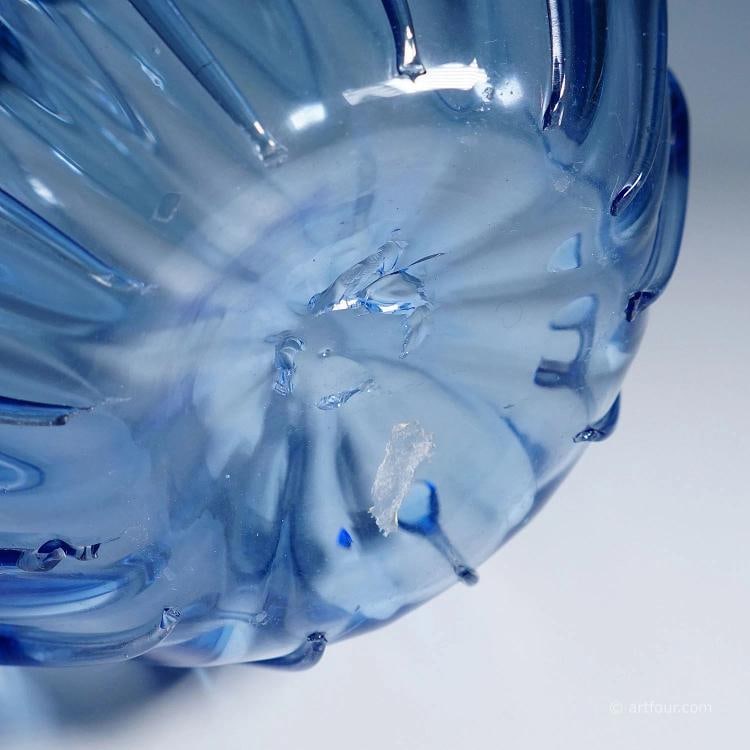 Large Vetro Soffiato Glass Vase by Vittorio Zecchin for Venini Murano 1924 - 12