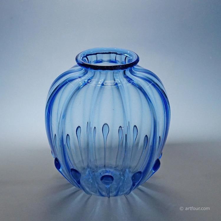 Large Vetro Soffiato Glass Vase by Vittorio Zecchin for Venini Murano 1924 - 8